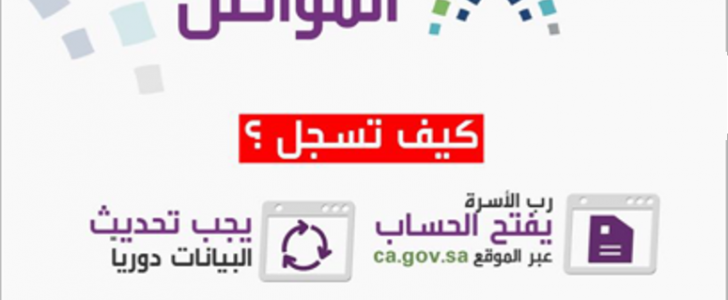 البوابة الالكترونية من وزارة العمل والتنمية الإجتماعية السعودية والبدء بالتسجيل ببرنامج حساب المواطن
