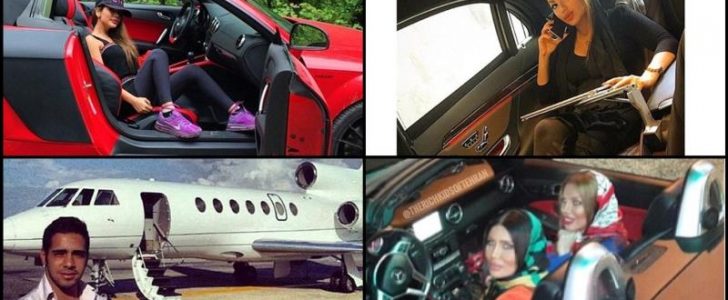 شاهدوا بالصور حياة الرفاهية لأبناء أثرياء في إيران من طائرات وسيارات ويخوت خاصة !