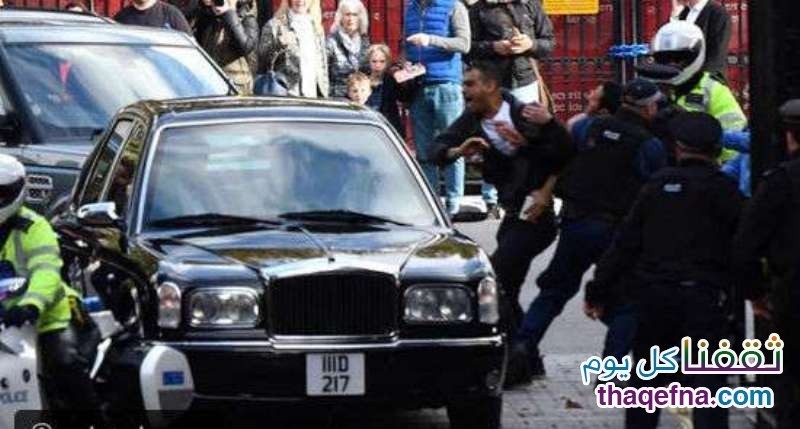 الإعتداء على سيارة ملك البحرين
